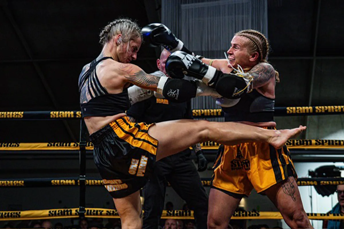 Angelique Haase im Muay Thai Wettkampf