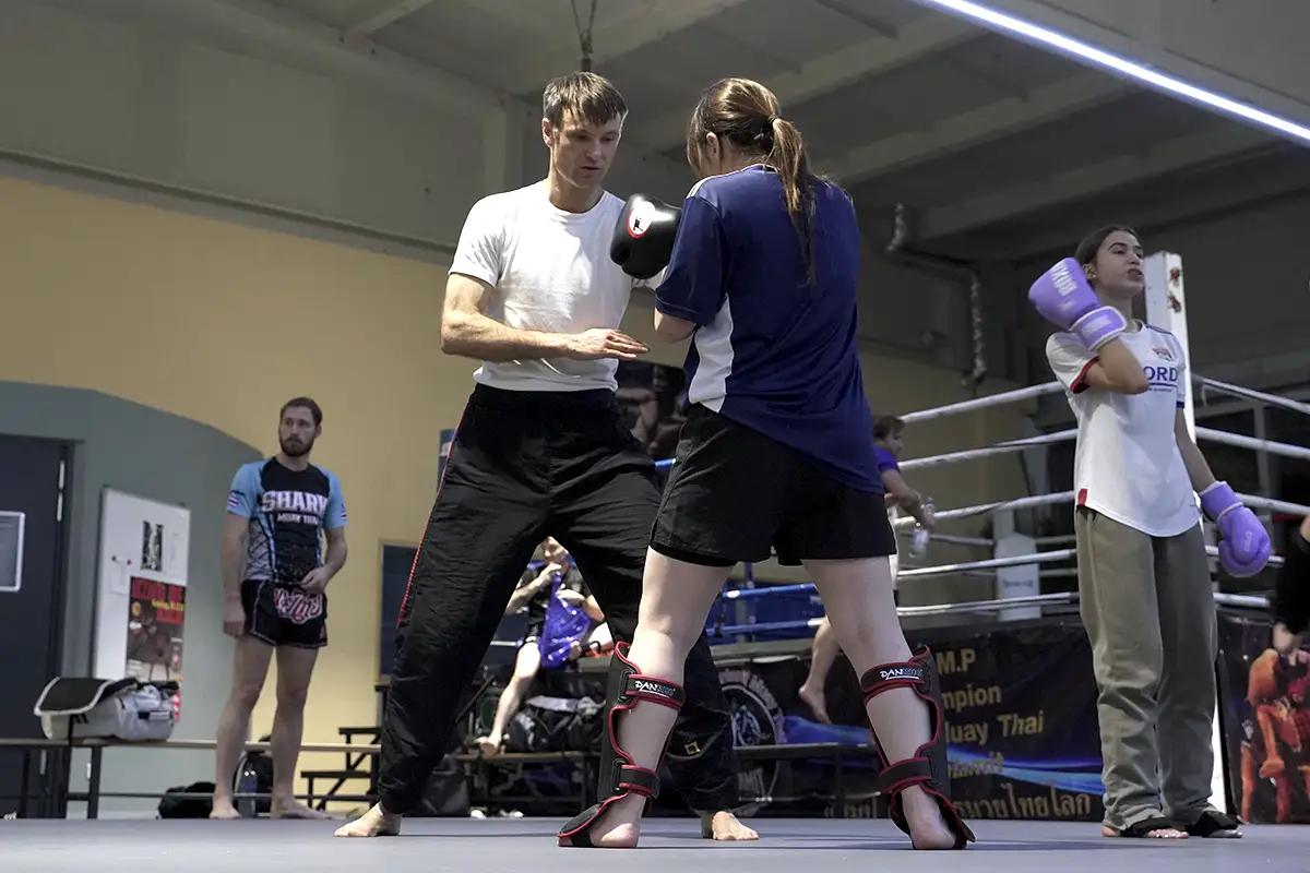 Albert Polze im Muay Thai Training