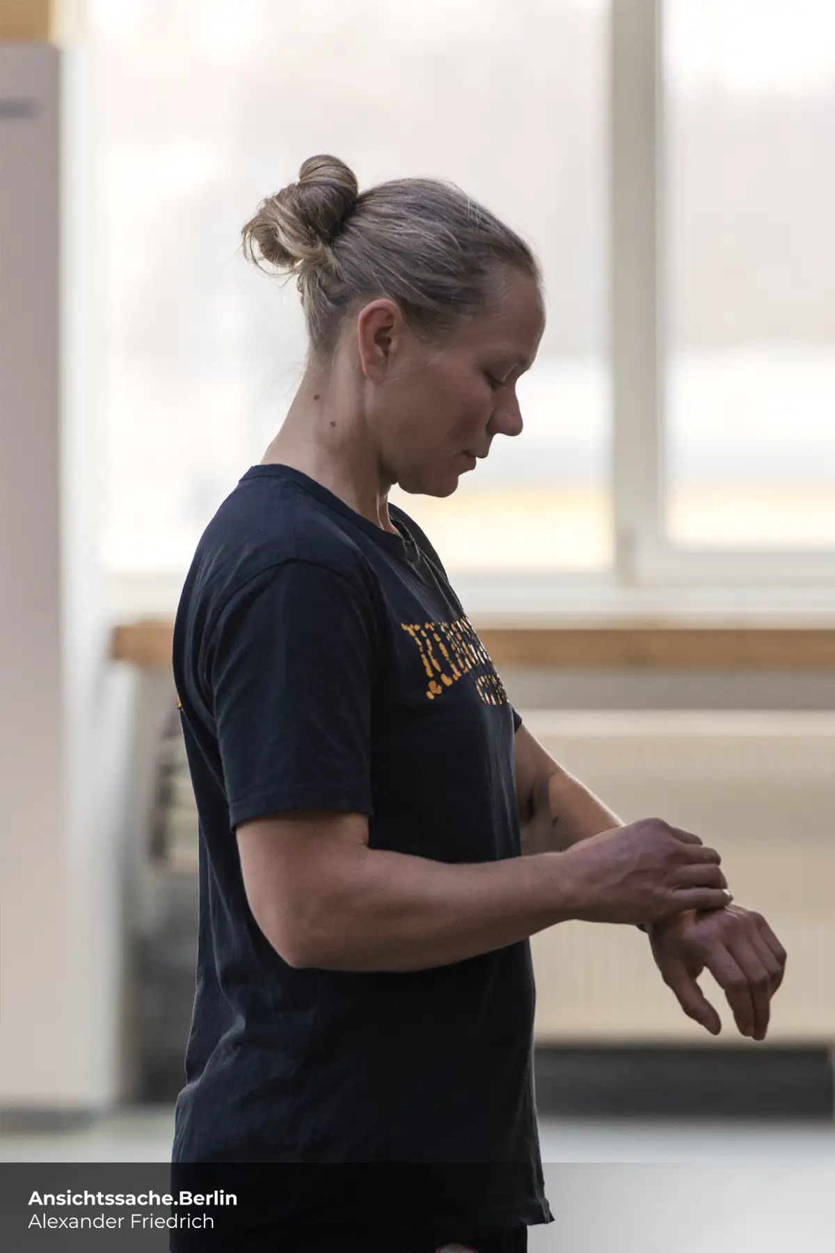 Caroline Abe im Muay Thai Training