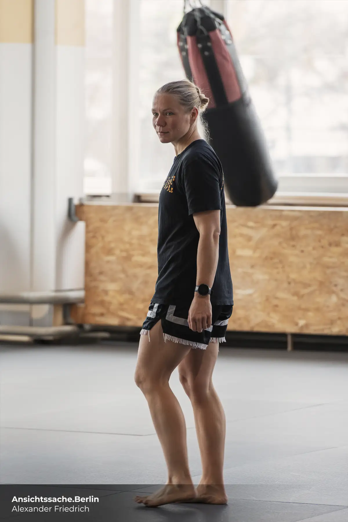 Caroline Abe im Muay Thai Training