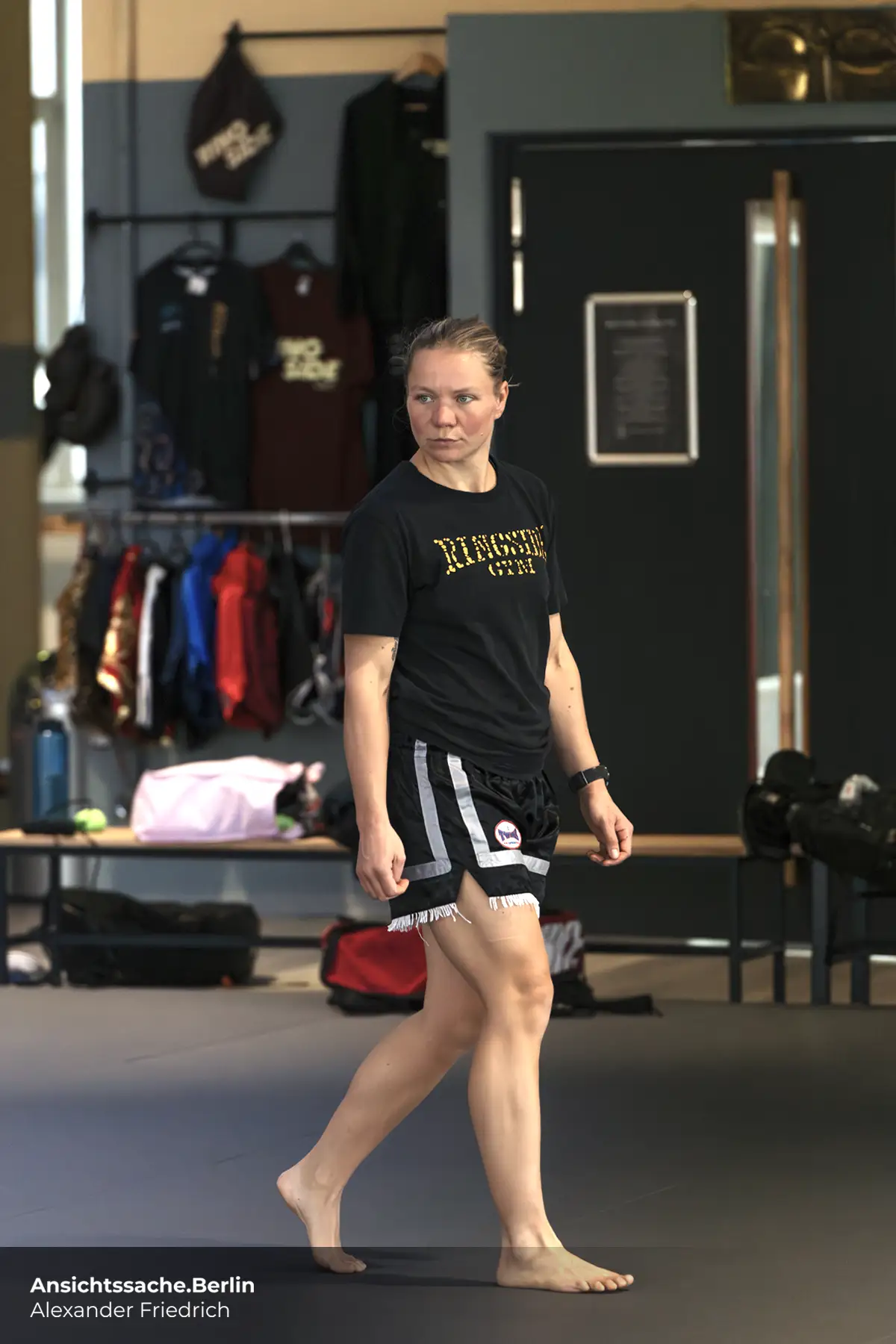 Caroline Abe im Muay Thai Training