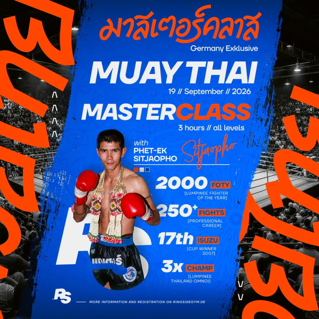 Muay Thai Masterclass mit Phet-Ek Sitjaopho am 19. September 2026 im Ringside Gym Berlin